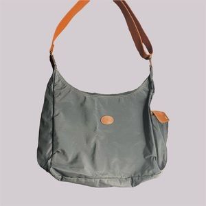 Longchamp Le Pliage Hobo Bag — Gunmental Blue color